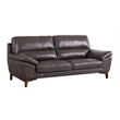 EK080 Taupe (Brown) Color With Italian Leather Sofa