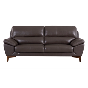 EK080 Taupe (Brown) Color With Italian Leather Sofa