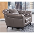 EK093 Taupe (Brown) Color With Full Italian Aniline Leather Chair