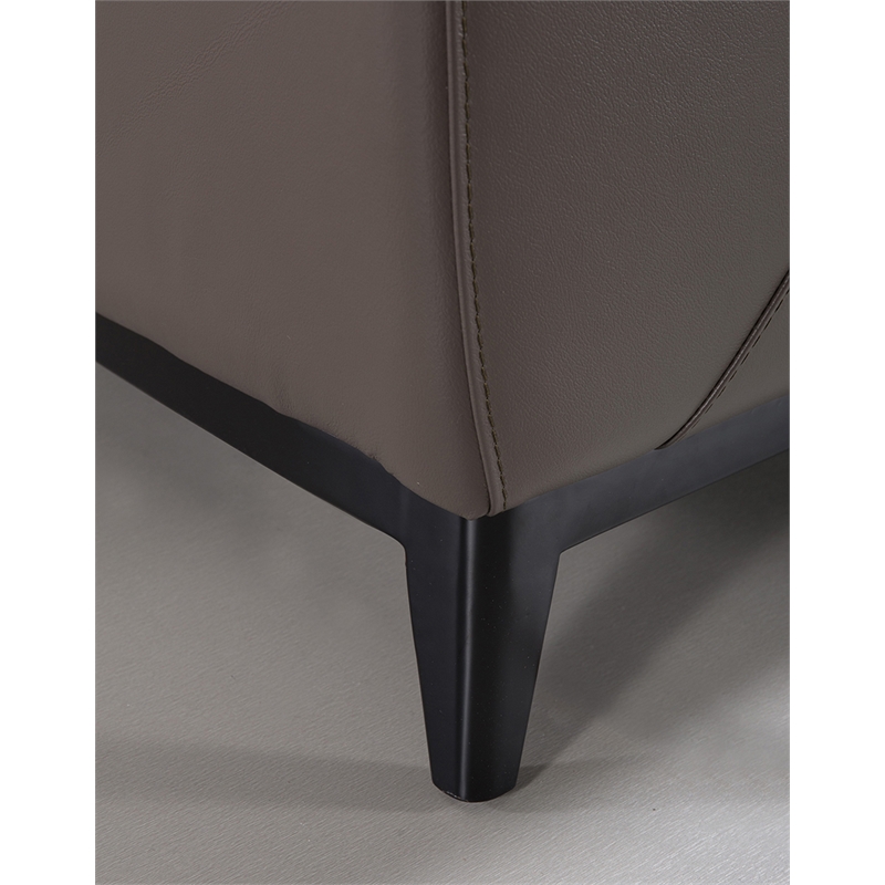 EK093 Taupe (Brown) Color With Full Italian Aniline Leather Loveseat