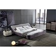 B-C260 Purple Color California King Bed with Tufted Design