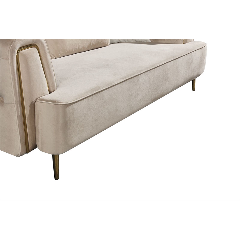 B-C260 Purple Color Queen Bed with Tufted Design