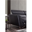 American Eagle Furniture Left Sitting Genuine Leather Sectional in Black