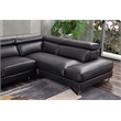American Eagle Furniture Left Sitting Genuine Leather Sectional in Black