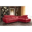 American Eagle Furniture Left Sitting Genuine Leather Sectional in Red