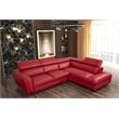 American Eagle Furniture Left Sitting Genuine Leather Sectional in Red