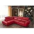 American Eagle Furniture Right Sitting Genuine Leather Sectional in Red