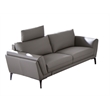 American Eagle Furniture Full Leather Loveseat in Light Tan/Chrome
