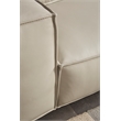 American Eagle Furniture Contemporary Full Leather/Wood Chair in Light Gray
