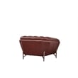 American Eagle Furniture Contemporary Full Leather/Metal Chair in Brown