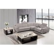American Eagle Furniture Right Side Facing Genuine Leather Sectional in Gray