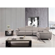 American Eagle Furniture Right Side Facing Genuine Leather Sectional in Gray