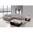 American Eagle Furniture Left Side Facing Genuine Leather Sectional in Gray