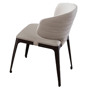 American Eagle Furniture 17&quot Metal/Faux Leather Dining Chair in Beige (Set of 2)