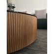 American Eagle Furniture 1-Drawer Wood & Glass Coffee Table in Brown/Black