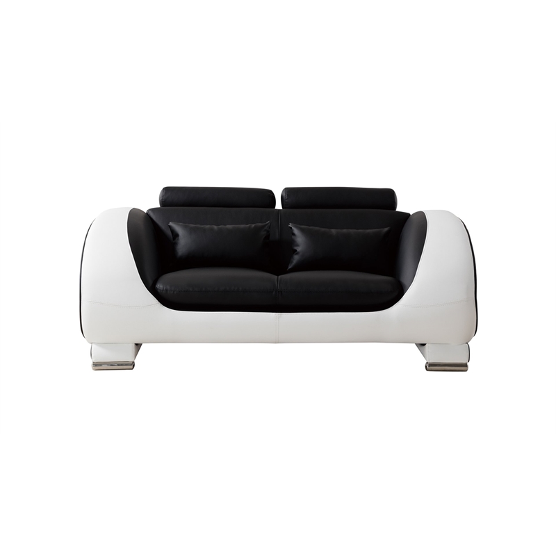 American Eagle Design AE3810-SF Modern Chic White Soft Fabric Low Back Sofa