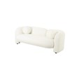 American Eagle Design AE3810-LS Modern Chic White Low Back Soft Fabric Loveseat