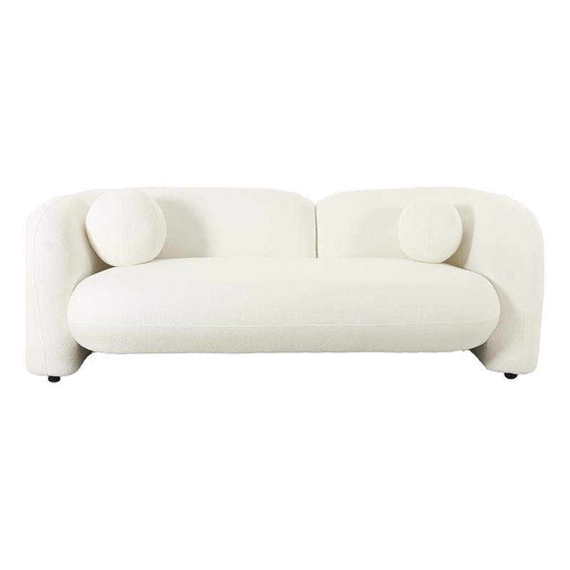 American Eagle Design AE3810-LS Modern Chic White Low Back Soft Fabric Loveseat