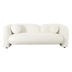 American Eagle Design AE3810-LS Modern Chic White Low Back Soft Fabric Loveseat