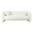 American Eagle Design AE3810-LS Modern Chic White Low Back Soft Fabric Loveseat