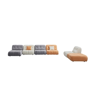 American Eagle Design AE-Y1008 Multi Color Sofa Fabric Modular Sectional Ottoman