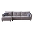 American Eagle Design AE-L2377R Modern Soft Gray Fabric Sectional Sofa Set