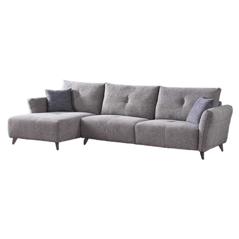 American Eagle Design AE-L2377R Modern Soft Gray Fabric Sectional Sofa Set