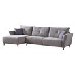 American Eagle Design AE-L2377R Modern Soft Gray Fabric Sectional Sofa Set