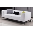 American Eagle Design AE2378-GR-LS Modern Gray Faux Leather Loveseat