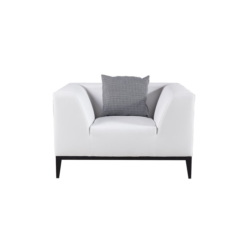 American Eagle Design AE2378-GR-CHR Modern Contemporary Gray Faux Leather Chair