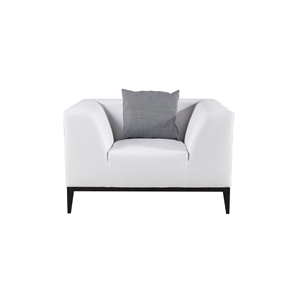 American Eagle Design AE2378-GR-CHR Modern Contemporary Gray Faux Leather Chair