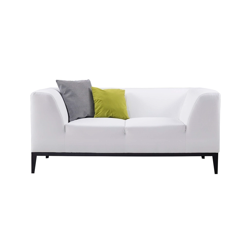 American Eagle Design EK2230 Peach Leather Extra Long Sofa with 1 Power Recliner