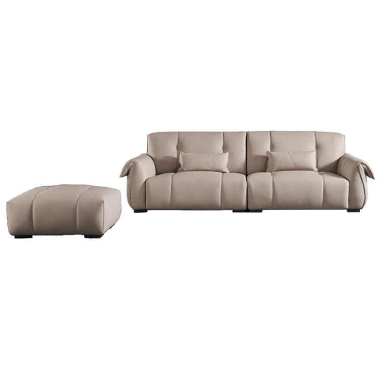 American Eagle Design EK2231 Peach Top Grain Leather Extra Long Sofa