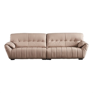 American Eagle Design EK2233 Peach Italian Top Grain Leather Extra Long Sofa