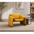 American Eagle Design EK-Y1011-YO Yellow Top Grain Leather Accent Chair