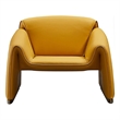American Eagle Design EK-Y1011-YO Yellow Top Grain Leather Accent Chair
