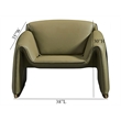 American Eagle Design EK-Y1011-GN Modern Green Top Grain Leather Accent Chair