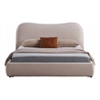 American Eagle  B-D080-EK Modern Contemporary Ivory Fabric Eastern King Size Bed