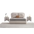 American Eagle B-D082-CK Modern Contemporary Ivory Fabric California King Bed