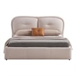 American Eagle  B-D082-EK Modern Contemporary Ivory Fabric Eastern King Size Bed