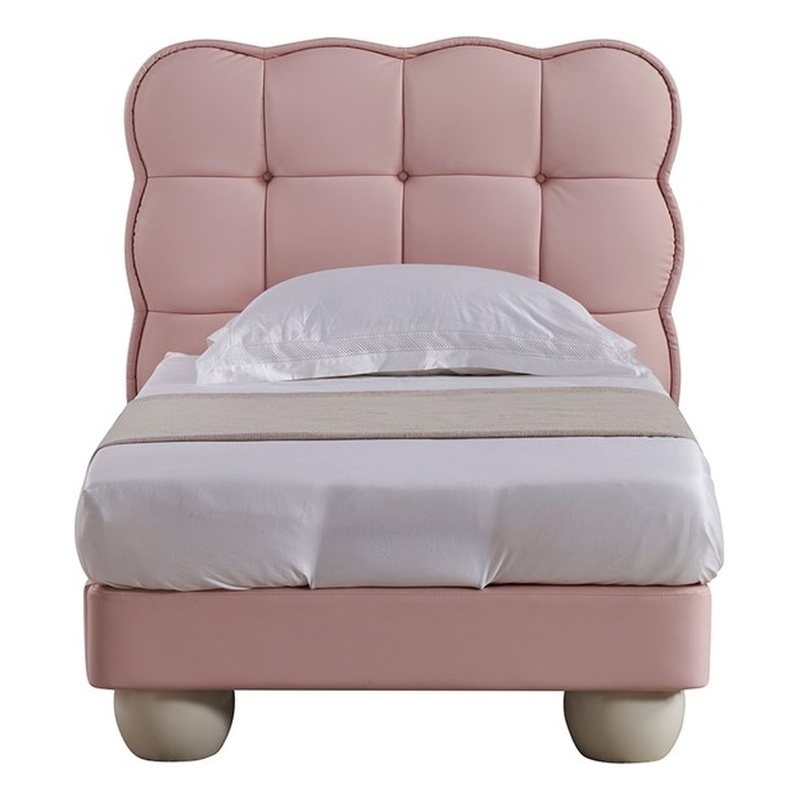 American Eagle  B-D083-PNK-TW Modern Cute Princess Pink Twin Size Bed
