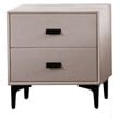 American Eagle  NS-D082 Modern Contemporary Ivory Fabric Nightstand
