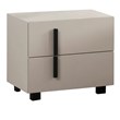 American Eagle  NS-D083-W Off White Modern Contemporary Faux Leather Nightstand