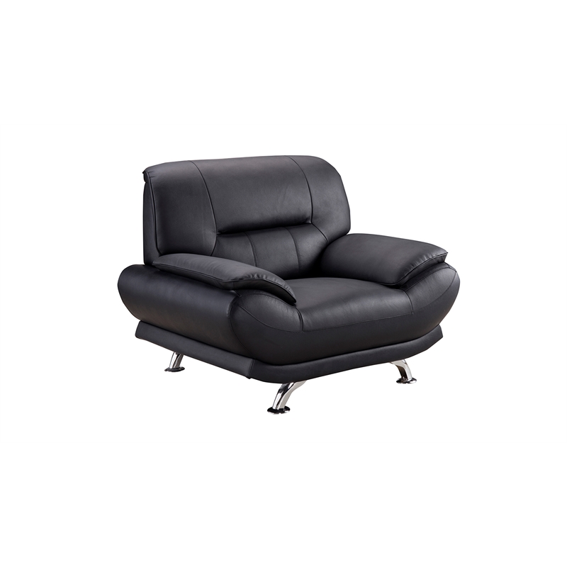 American Eagle EK-B118 Modern Contemporary Black Genuine Leather Chair