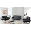 American Eagle EK-B118 Modern Contemporary Black Genuine Leather Chair