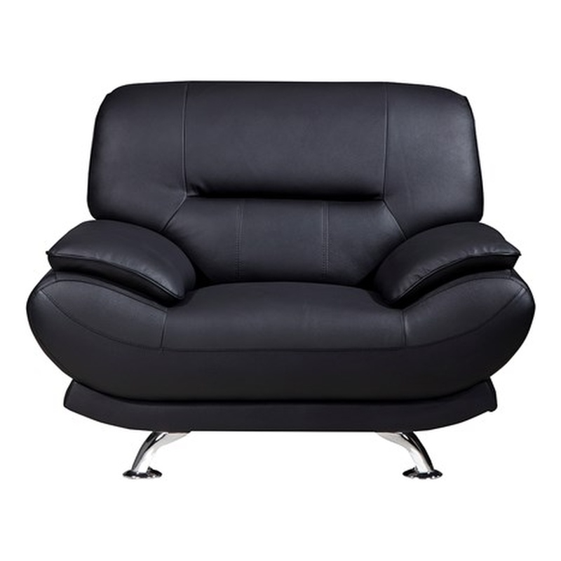 American Eagle EK-B118 Modern Contemporary Black Genuine Leather Chair