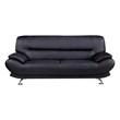 American Eagle EK-B118 Modern Contemporary Black Genuine Leather Sofa