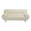American Eagle EK-B118 Modern Contemporary Ivory Genuine Leather Sofa