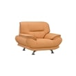 American Eagle EK-B118 Modern Contemporary Yellow Genuine Leather Chair