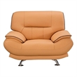 American Eagle EK-B118 Modern Contemporary Yellow Genuine Leather Chair